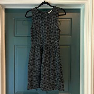 Ann Taylor Loft dress, grey and black. Size 4